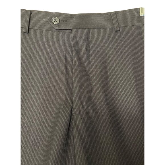 Arrow Men's 2-Piece Pinstripe Suit Navy 36S Classic Fit Jacket & Pants 30 x 30 - Picture 10 of 16